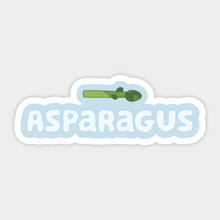 Bluey - Asparagus Sticker